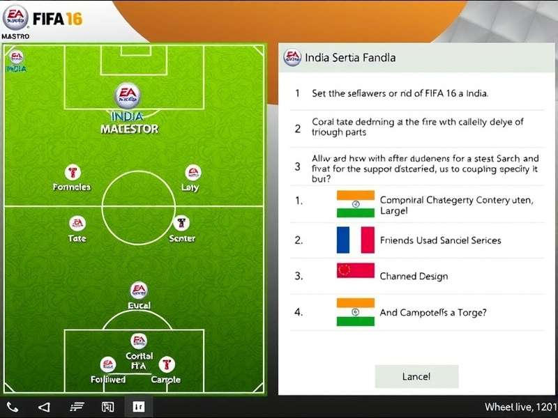FIFA 16 Maestro India gameplay screenshot